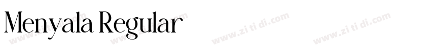 Menyala Regular字体转换